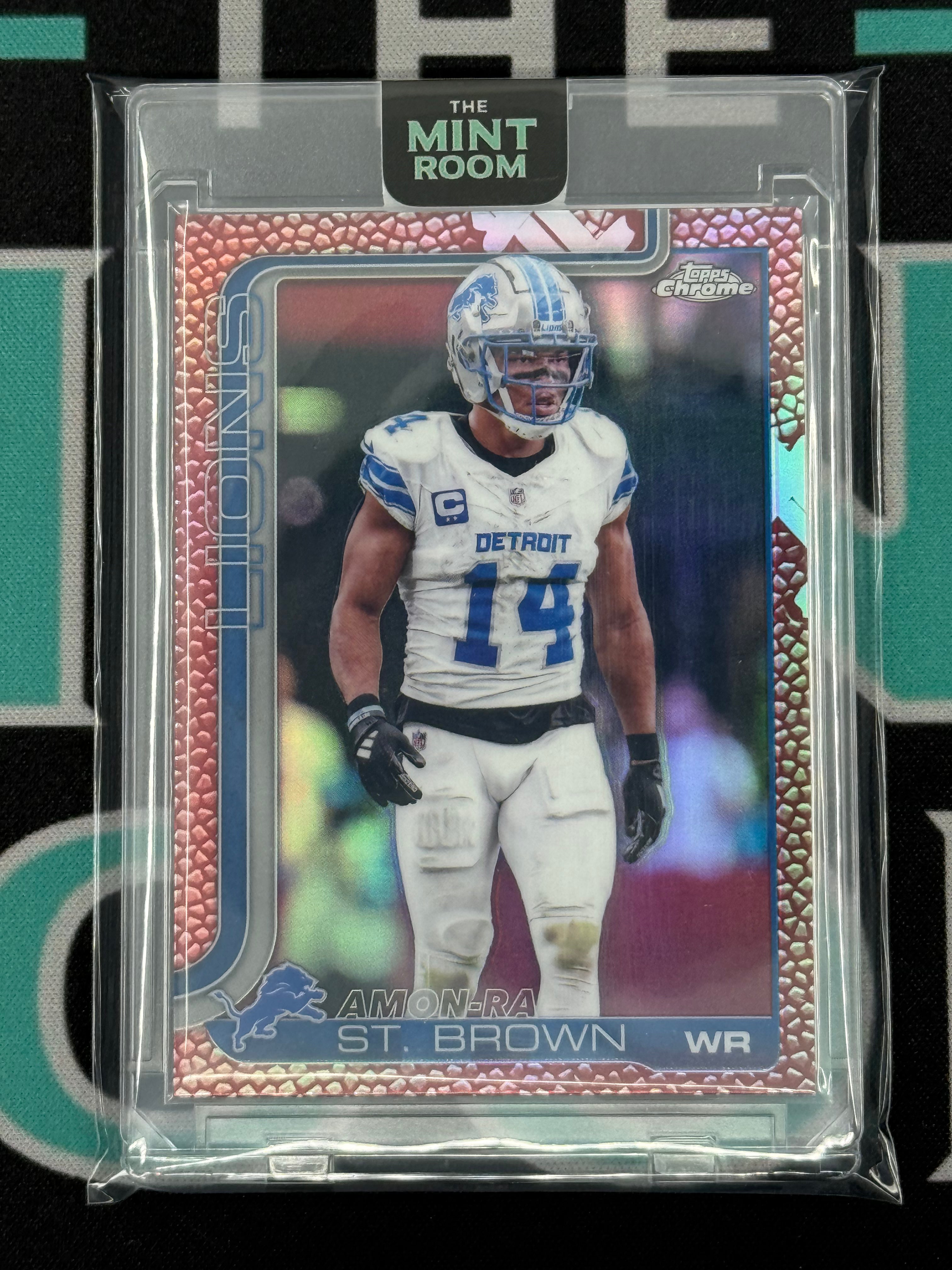 2025 Topps Chrome Amon-ra St. Brown football Refractor