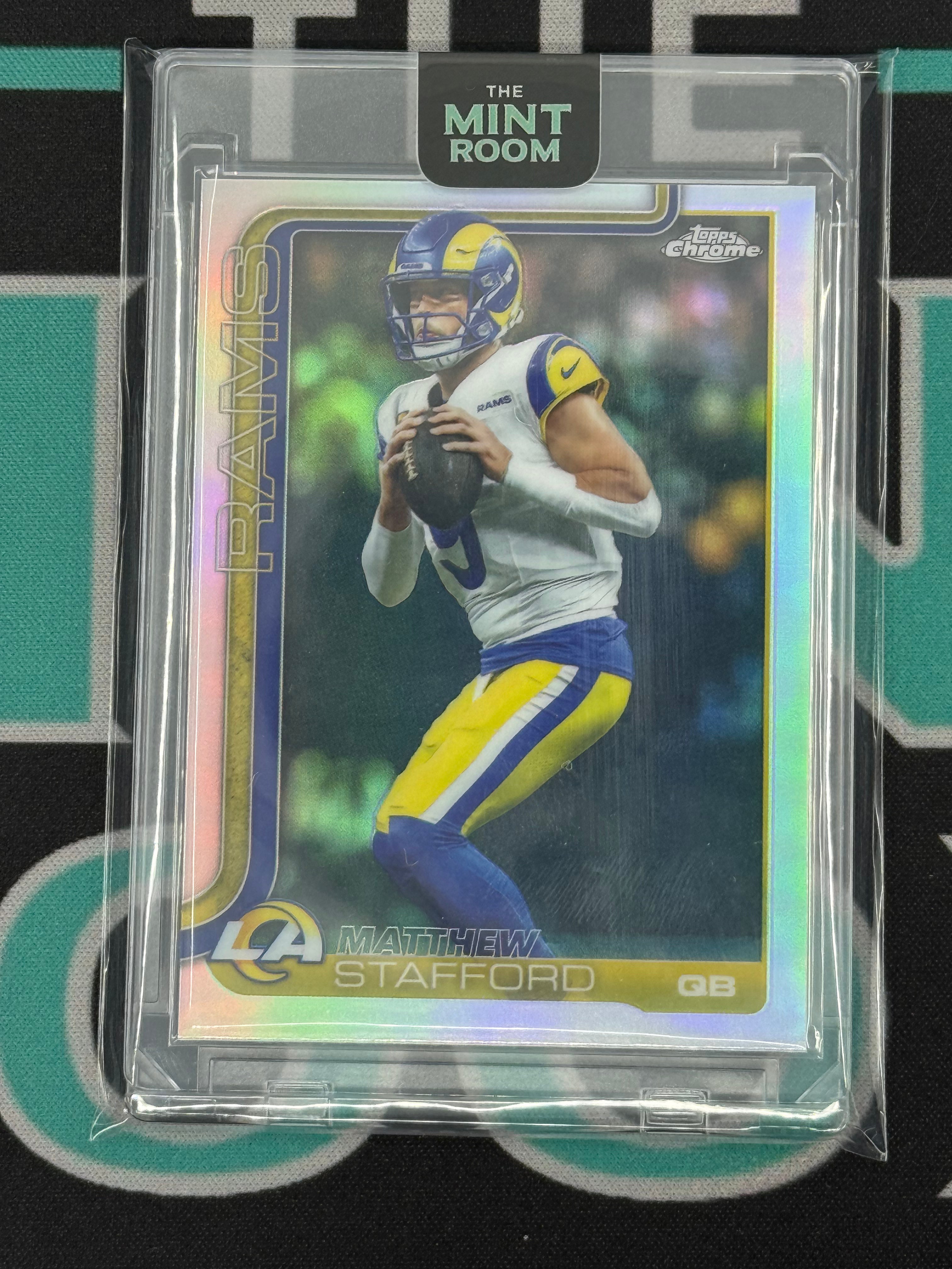2025 Topps Chrome Matthew Stafford Refractor