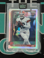 2025 Topps Chrome Shedeur Sanders Refractor Rookie