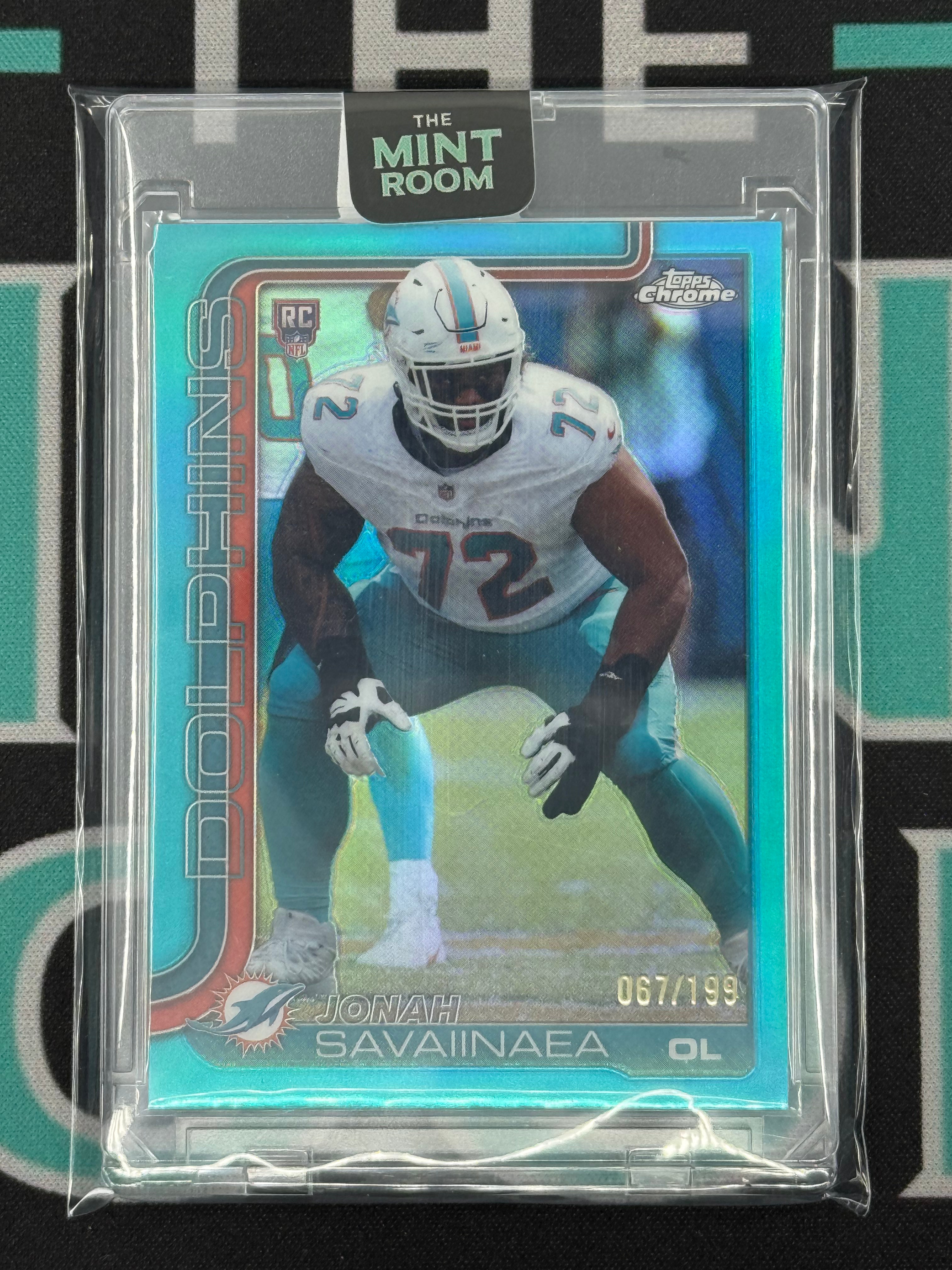 2025 Topps Chrome Jonah savaiinaea Rookie Blue /199