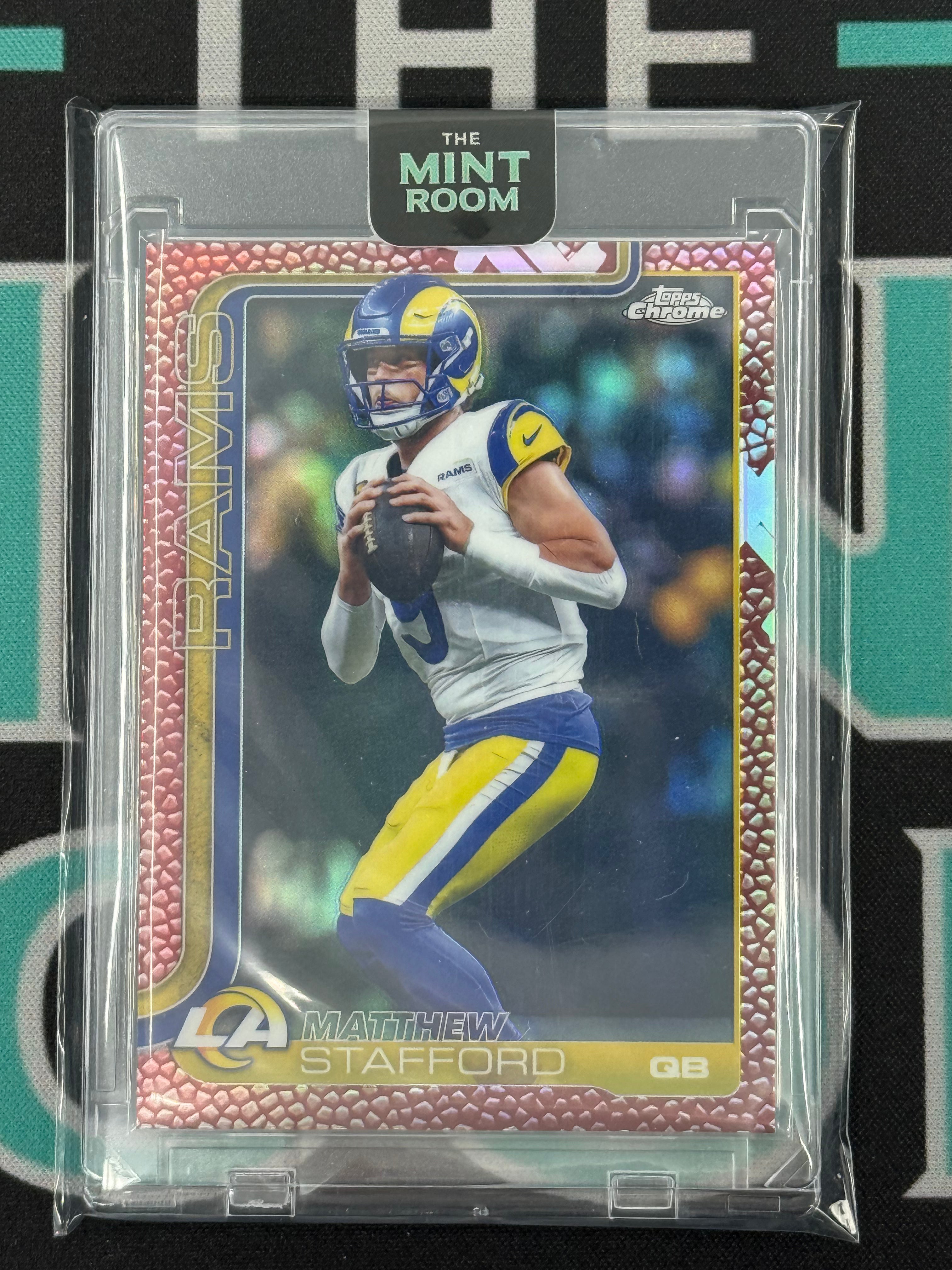 2025 Topps Chrome Matthew Stafford Football Refractor