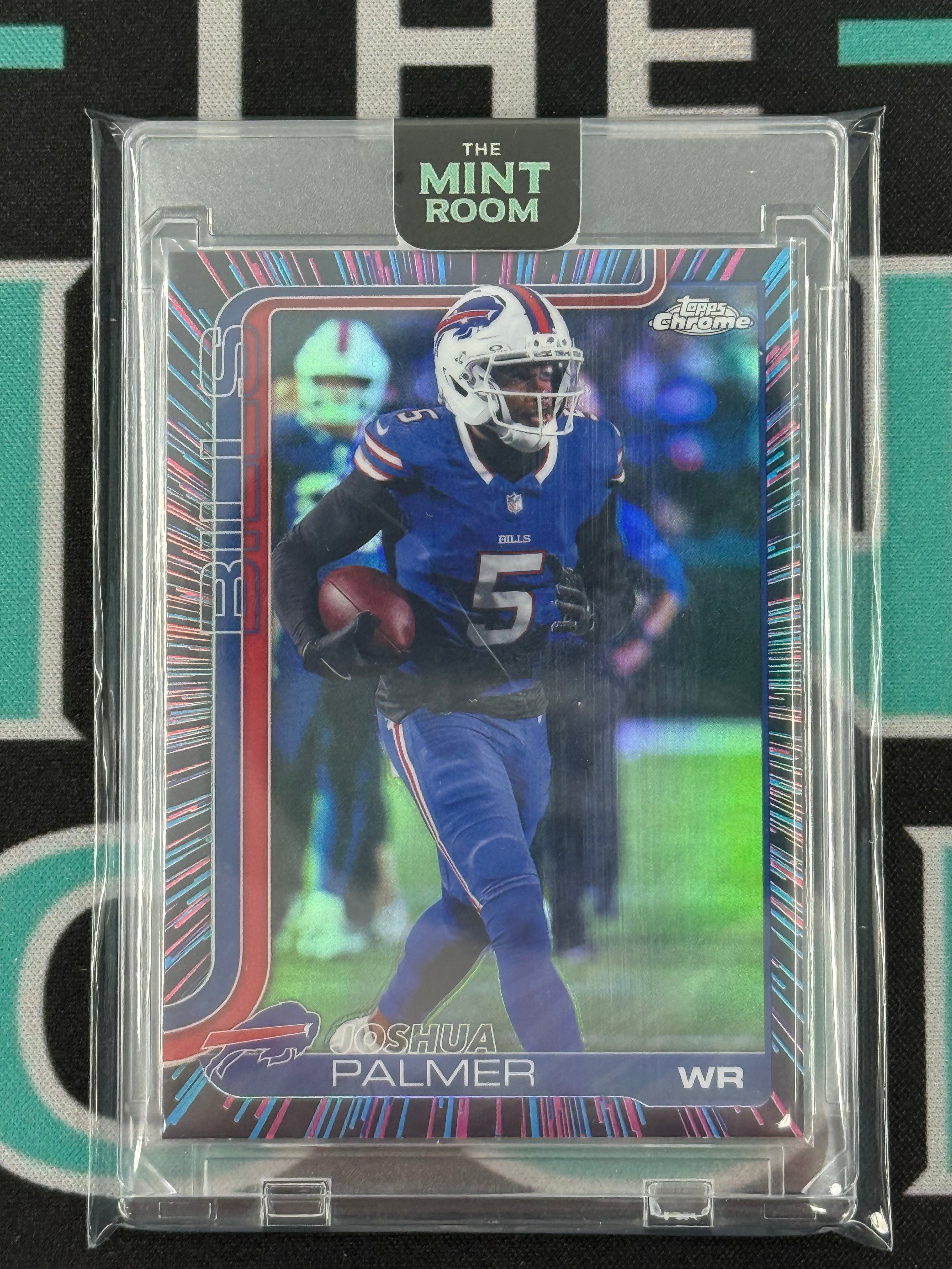 2025 Topps Chrome Joshua Palmer Neon Pulsar