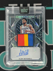 2024-25 Obsidian Ajay Mitchell Rookie Patch Autograph /125