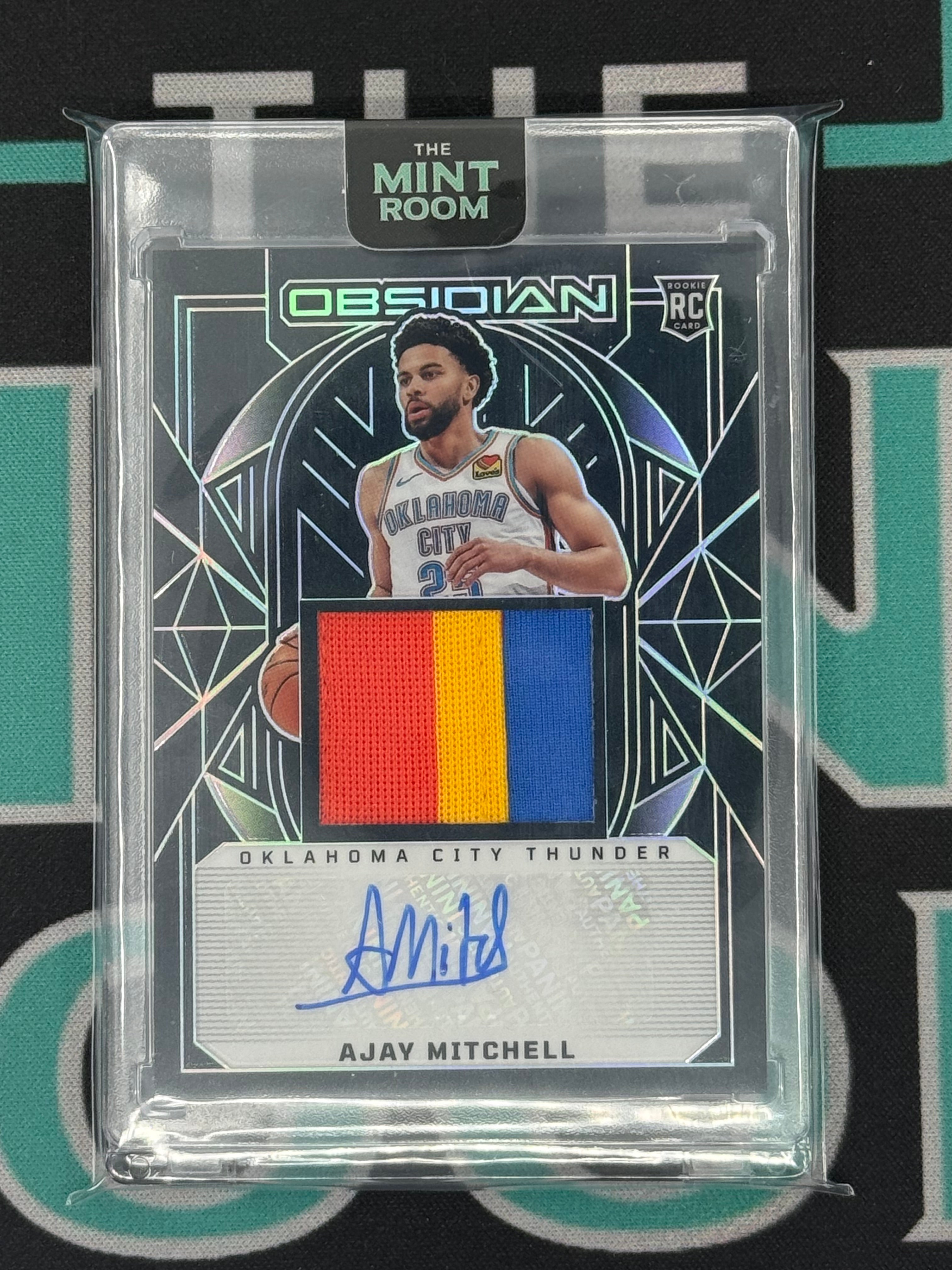 2024-25 Obsidian Ajay Mitchell Rookie Patch Autograph /125
