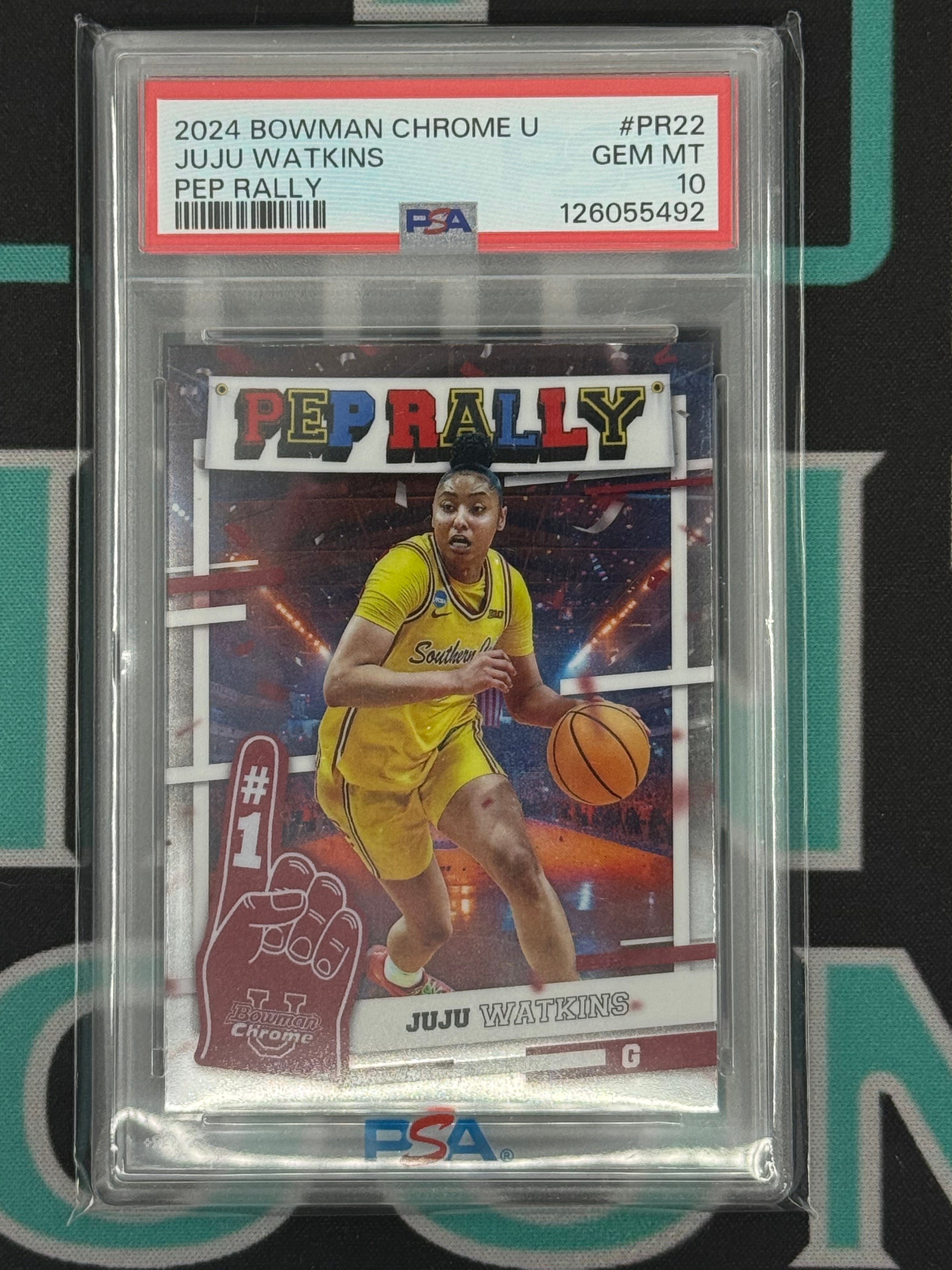 2024 Chrome U Juju Watkins Pep Rally PSA 10