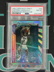 1996 Mystery Finest Anfernee Hardaway Borderless Refractor PSA 8