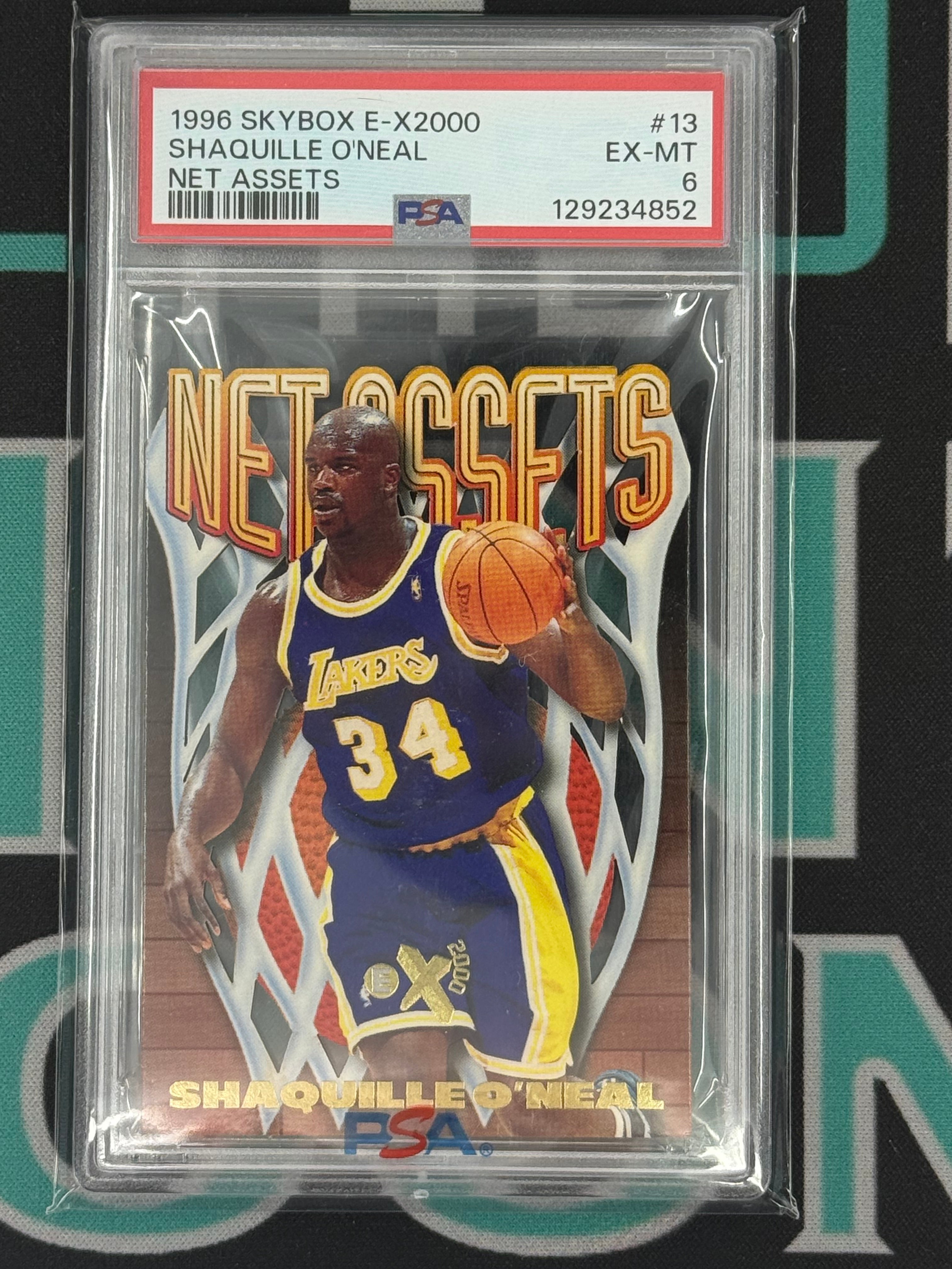 1996 E-X2000 Shaquille O'Neal Net Assets PSA 6