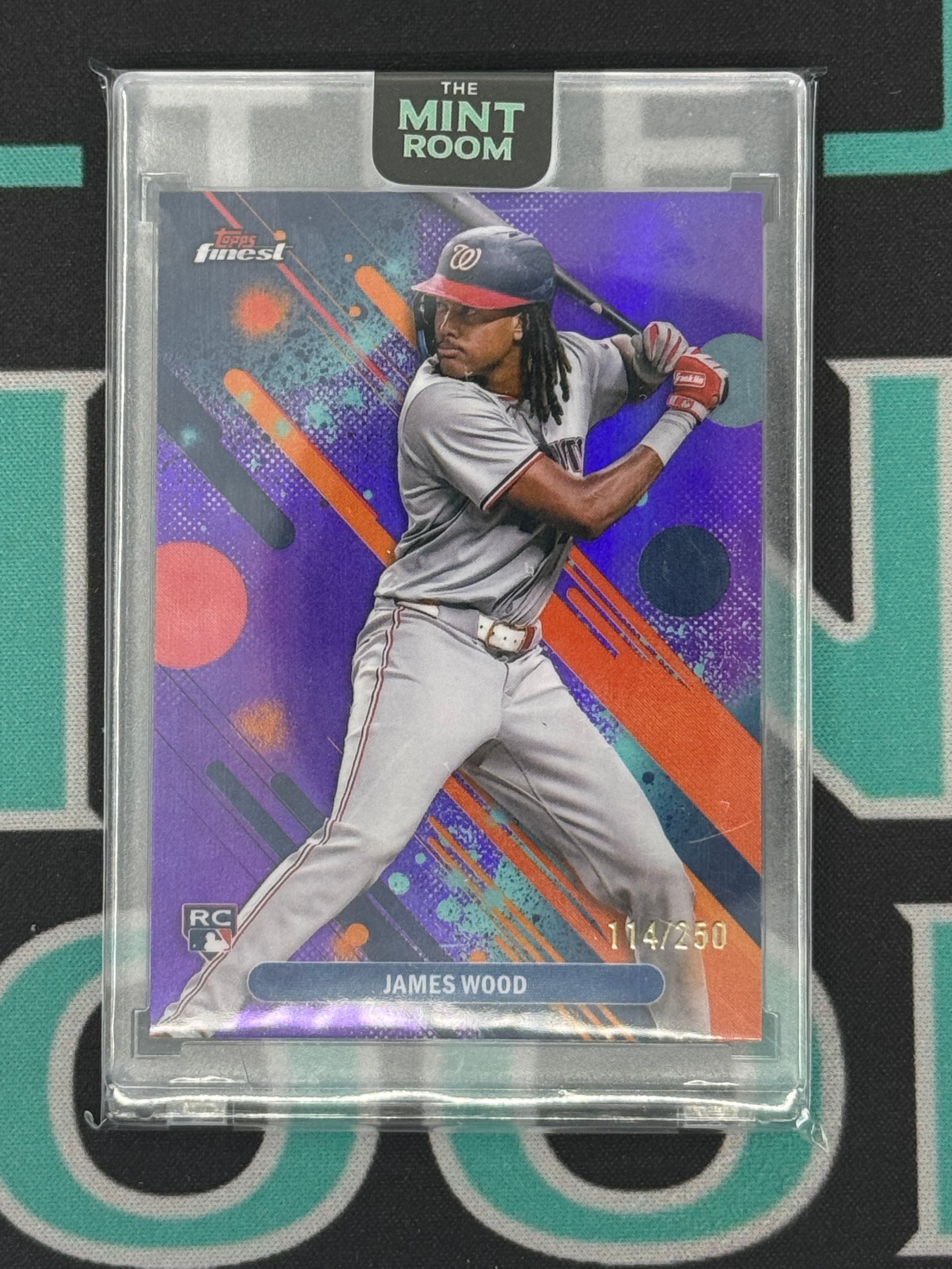 2025 Finest James Wood Purple Rookie Card /250