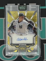 2025 Tier One Will Warren Autograph Gold Rookie Card /299