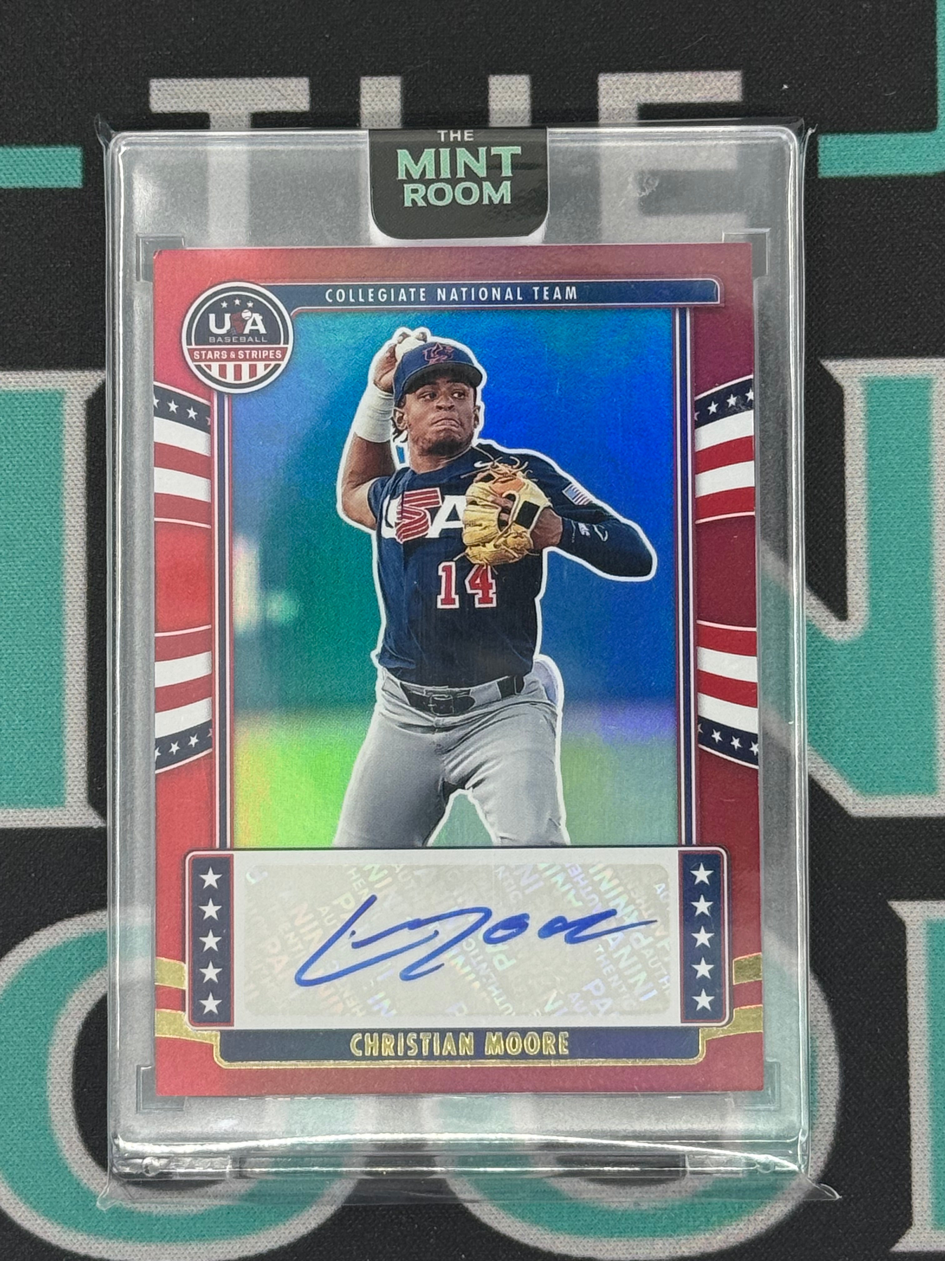 2024 Stars And Stripes Christian Moore USA Autograph /49