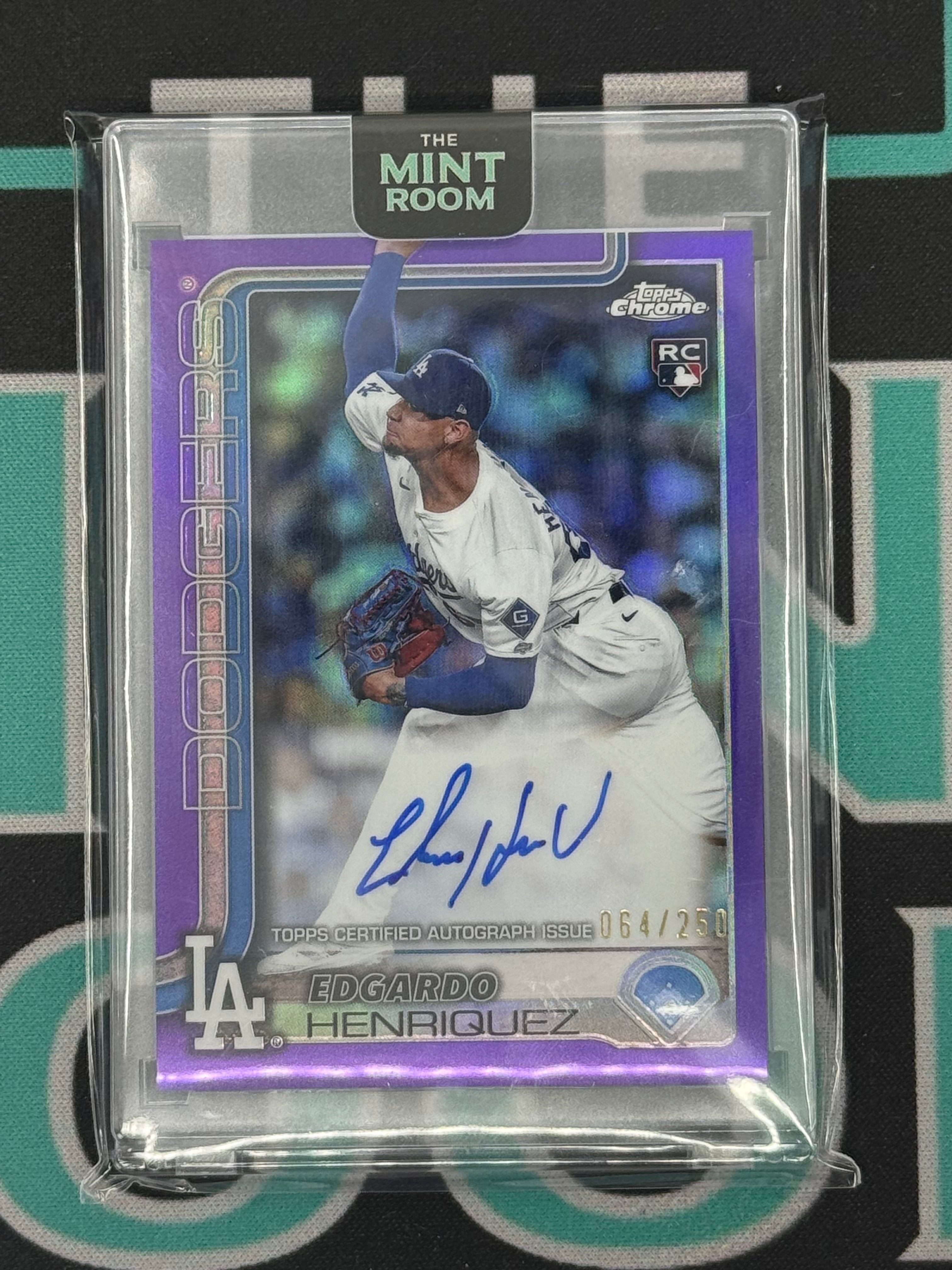 2025 Chrome Edgardo Henriquez Purple Rookie Card Autograph /250