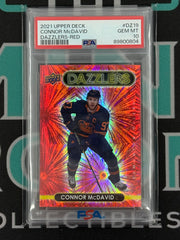 2021 Upper Deck Connor McDavid Dazzlers Red PSA 10