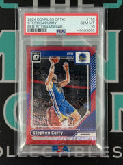 2024 Optic Stephen Curry Red International PSA 10