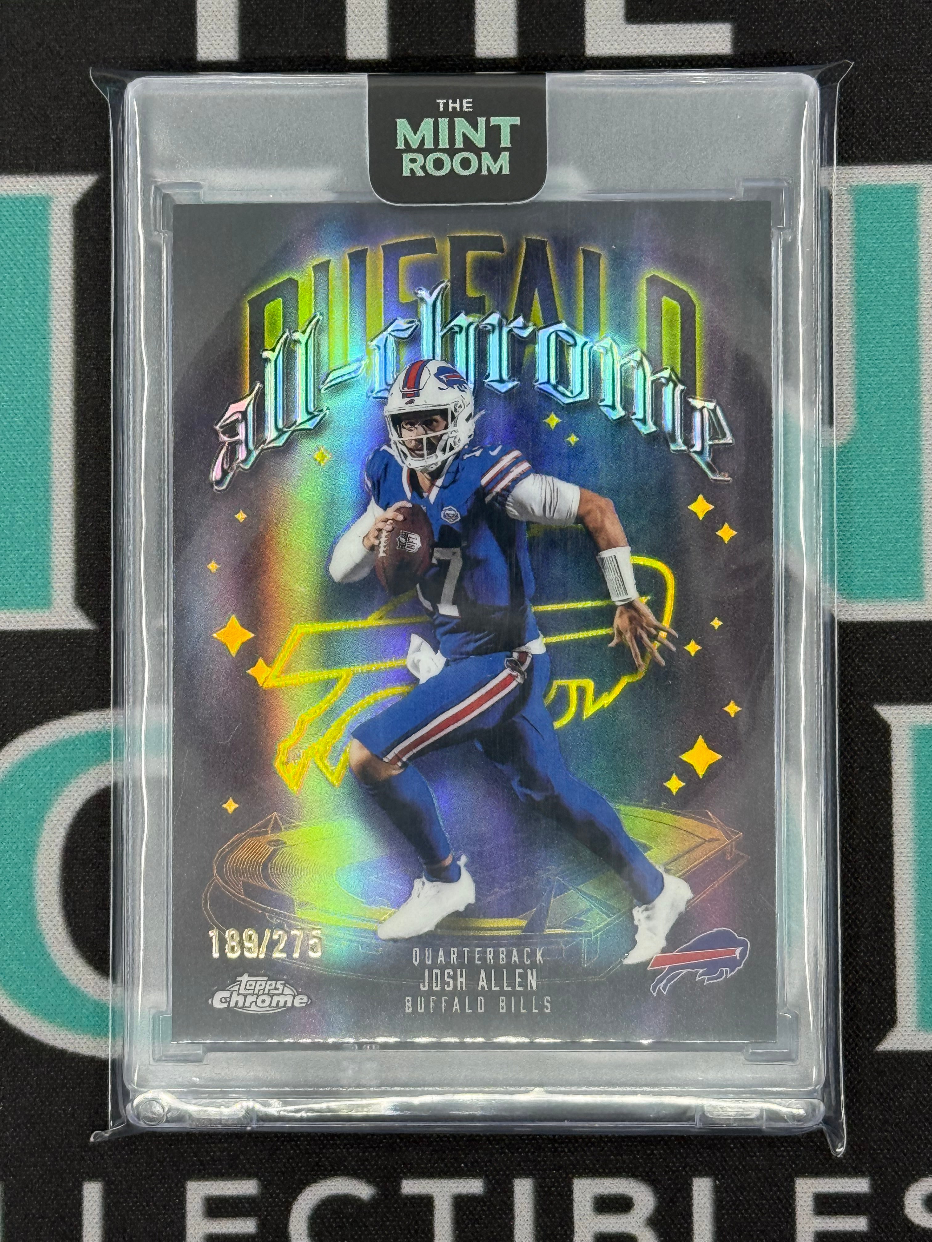 2025 Topps Chrome Josh Allen All Chrome Yellow /275