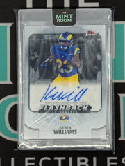 2025 Topps Finest Kyren Williams Flashback Auto