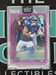 2025 Topps Chrome Cam Skattebo Rookie Pink Auto /399