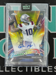 2024 Topps Chrome Drake Maye Rookie Future Stars Auto /75