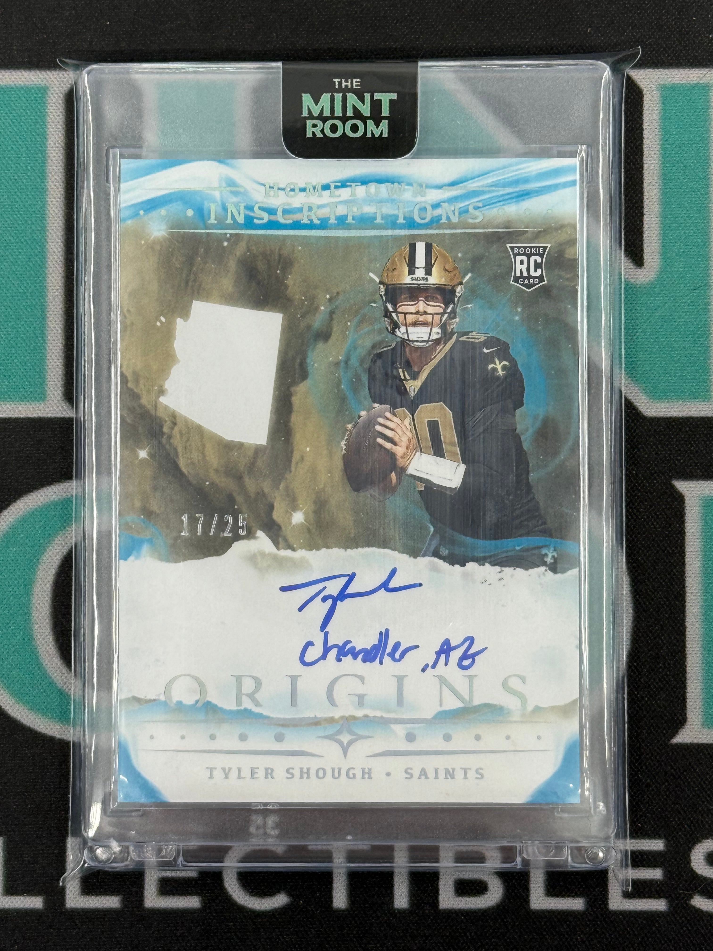 2025 Origins Tyler Shough Rookie Hometown Inscriptions Auto /25