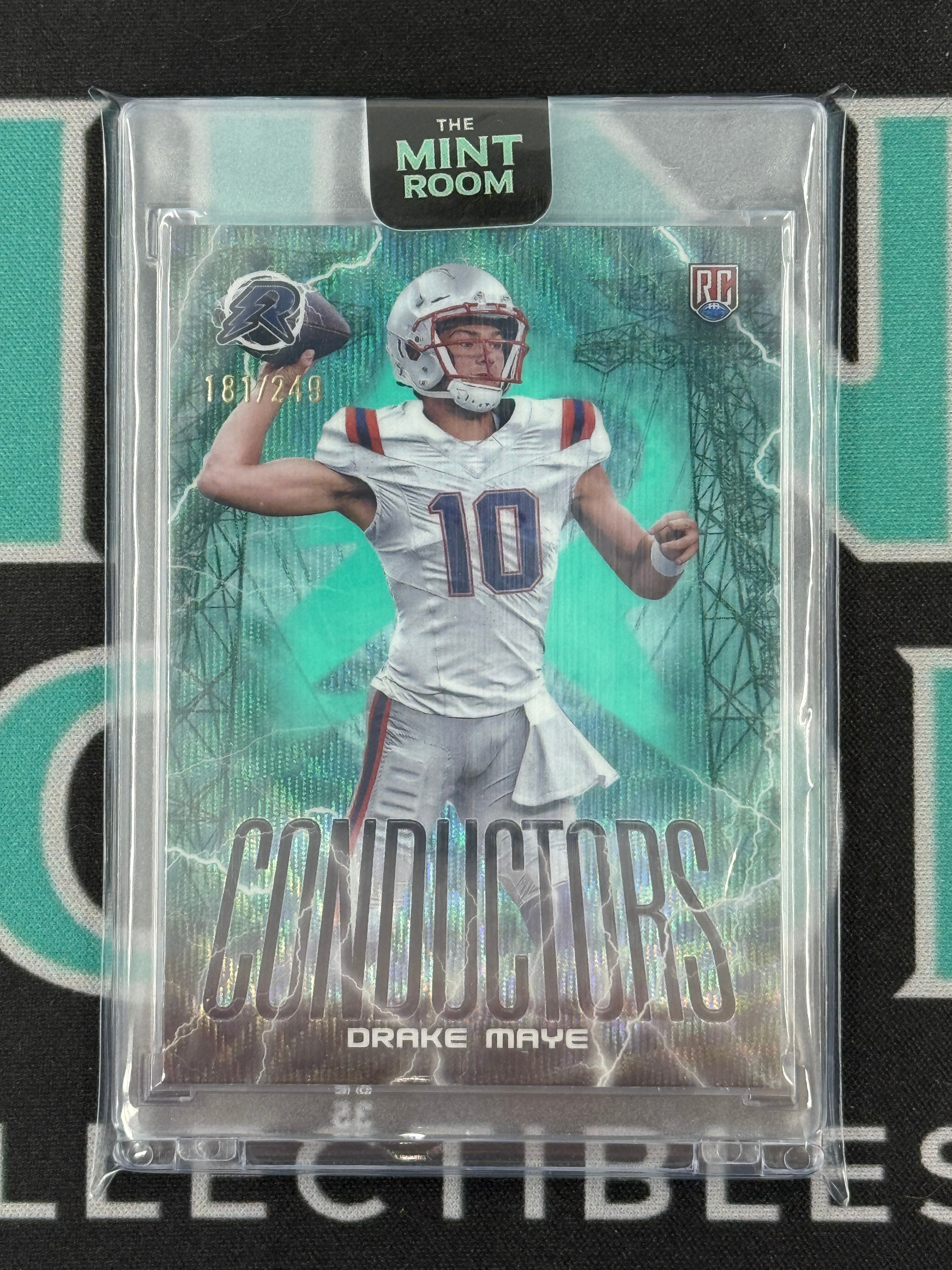 2025 Resurgence Drake Maye Rookie Conductors Aqua /249