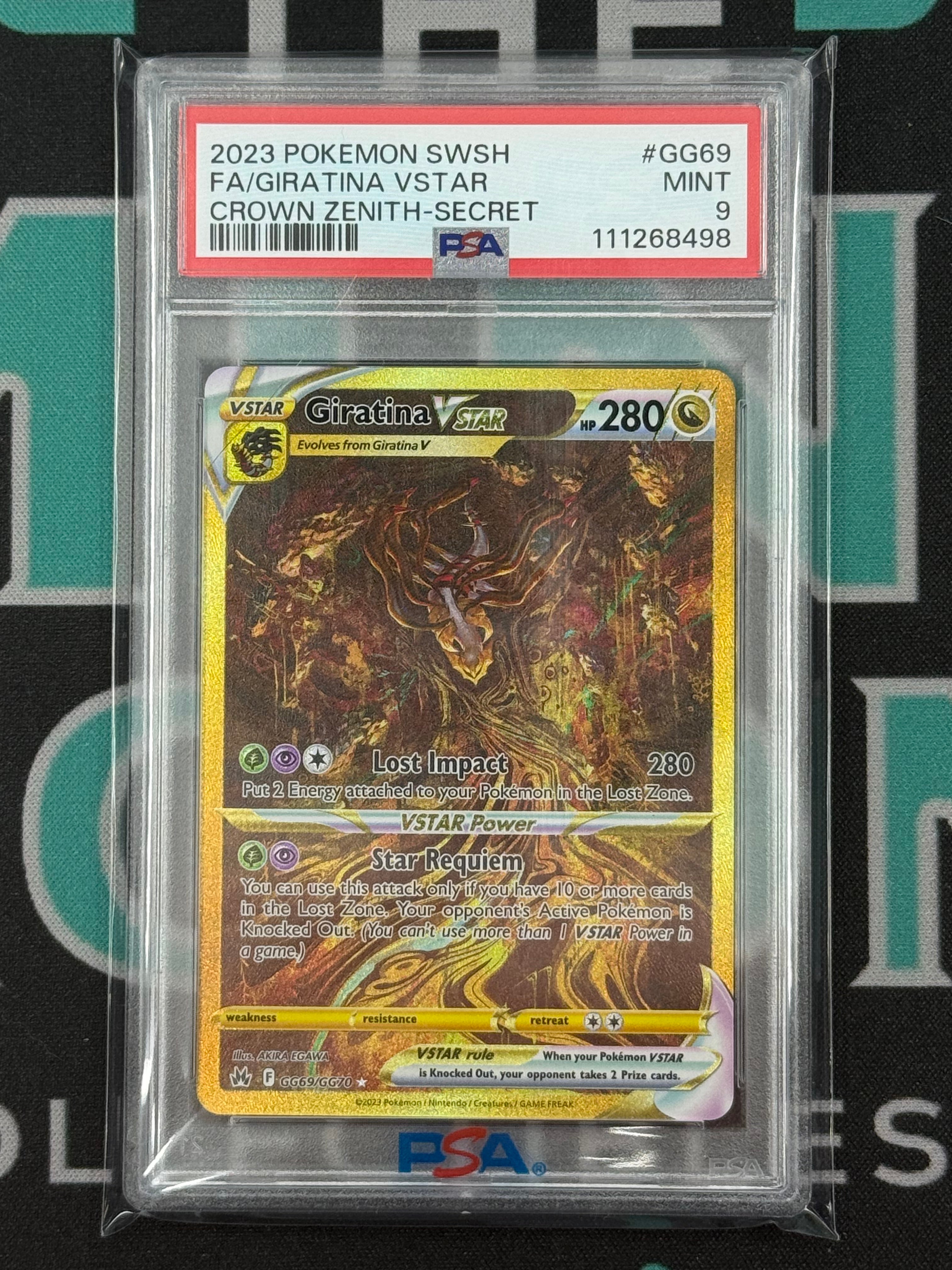 2023 Crown Zenith Giratina Galarian Gallery Secret PSA 9