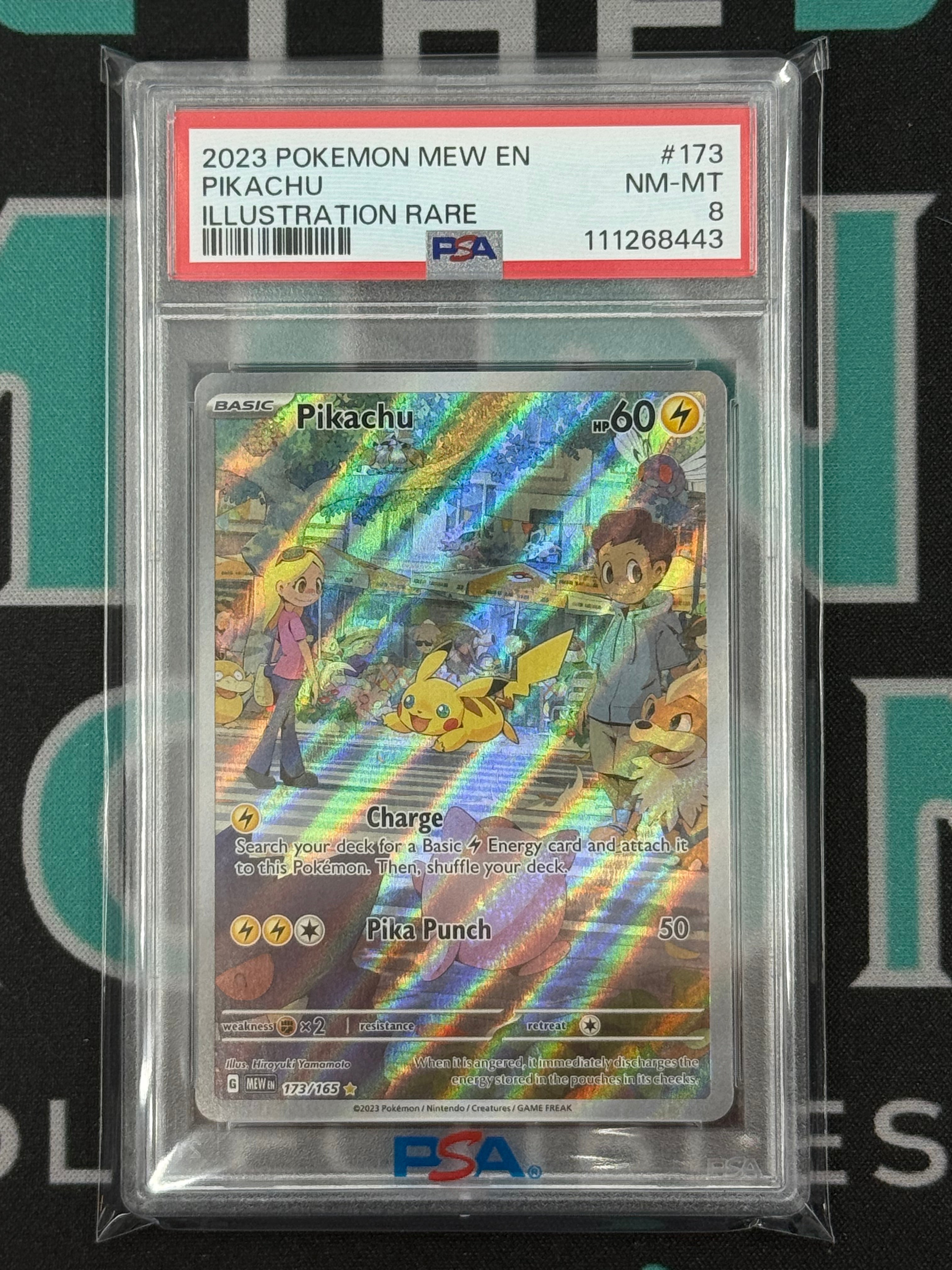 2023 151 Pikachu Illustration Rare PSA 8