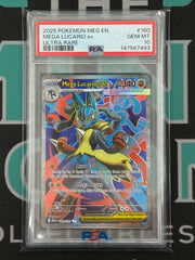 2025 Mega Evolution Mega Lucario EX Ultra Rare PSA 10
