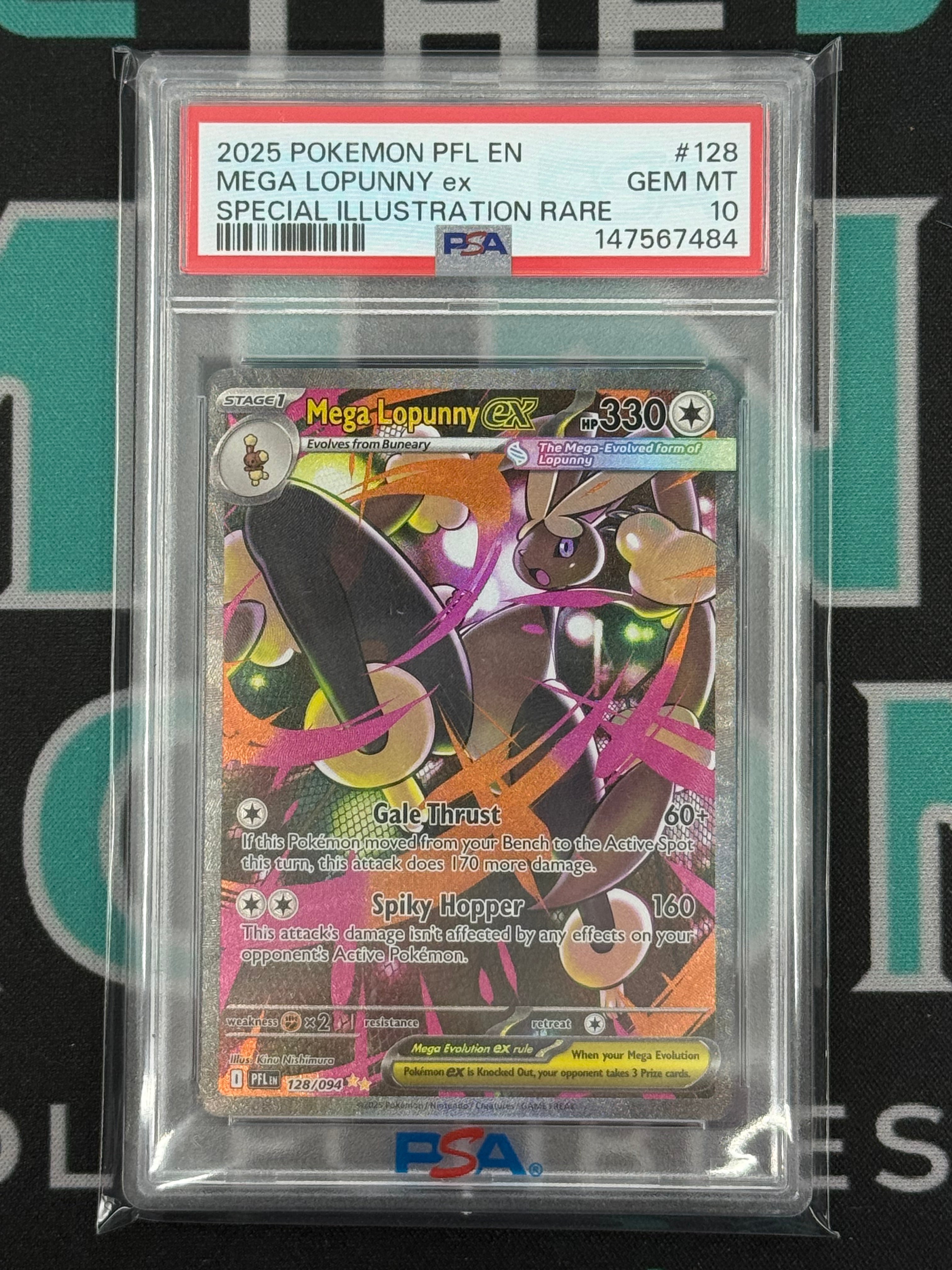 2025 Phantasmal Flames Mega Lopunny EX Special Illustration Rare PSA 10