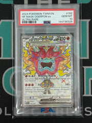 2024 Twilight Masquerade Hearthflame Mask Ogerpon EX Ultra Rare PSA 10