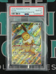 2025 Prismatic Evolution Eevee Black Star Promo PSA 10