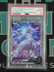 2022 Pokemon Go Mewtwo V Black Star Promo PSA 10