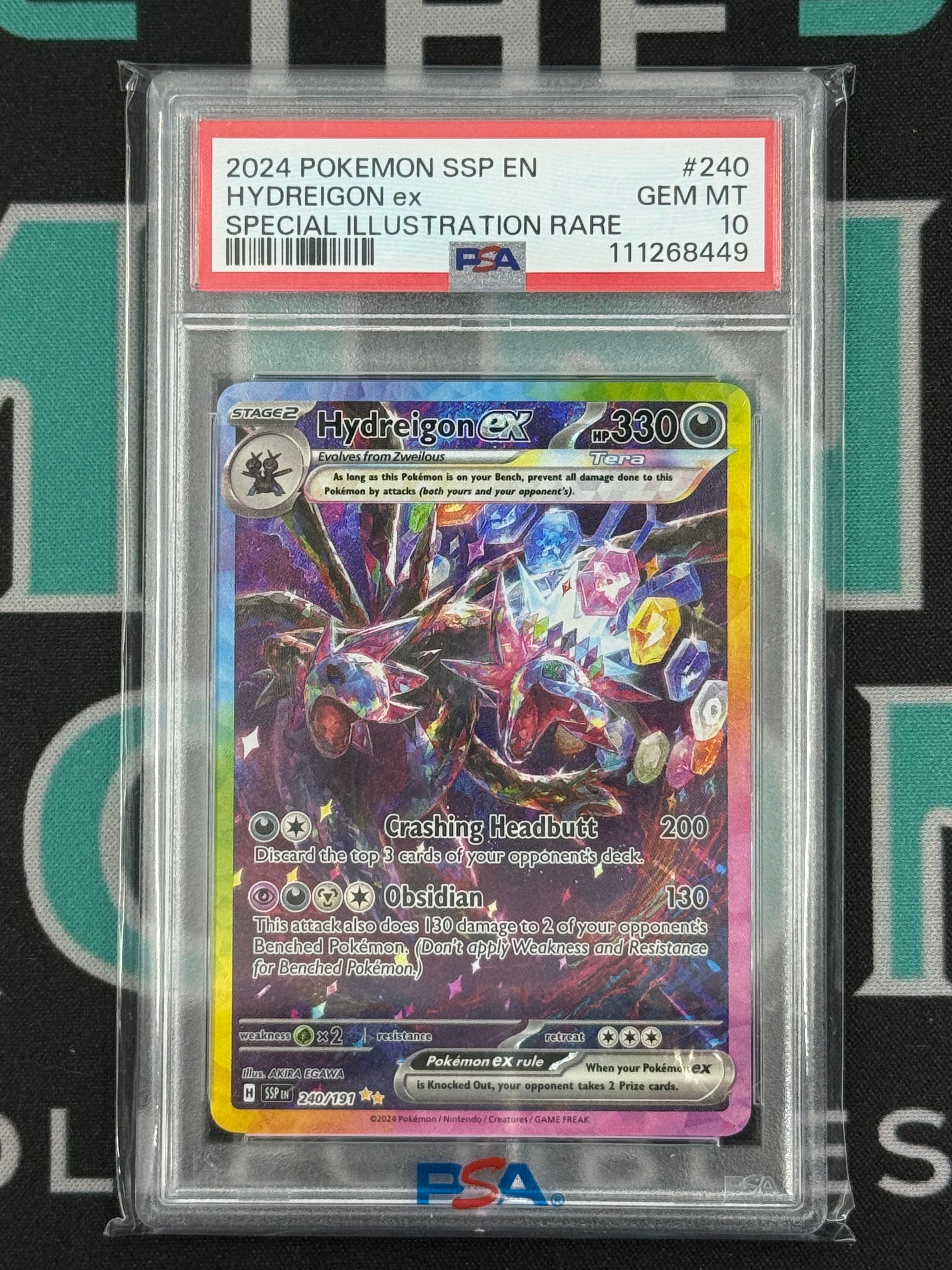 2024 Surging Sparks Hydreigon EX Special Illustration Rare PSA 10