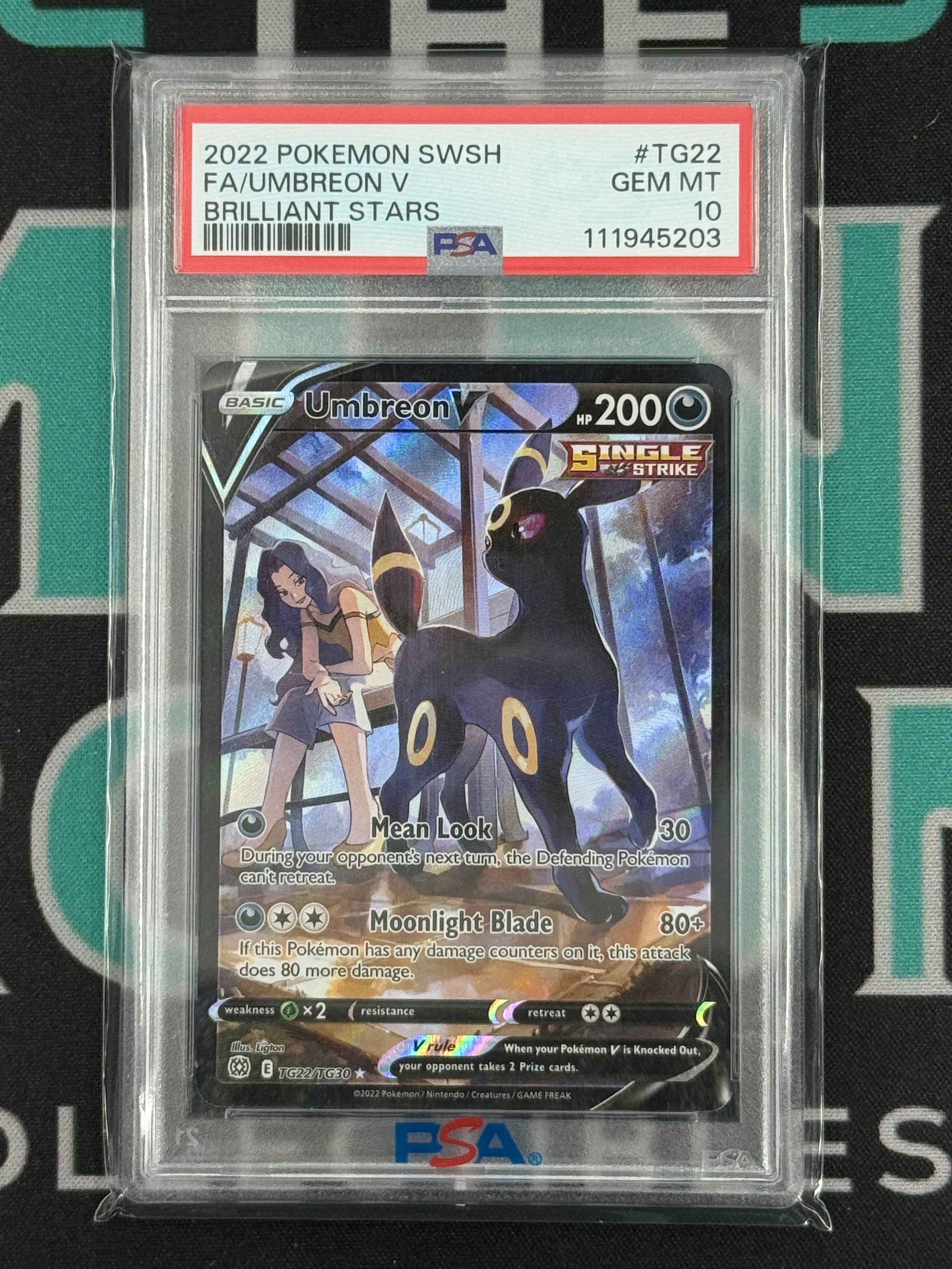 2022 Brilliant Stars Umbreon Trainer Gallery PSA 10