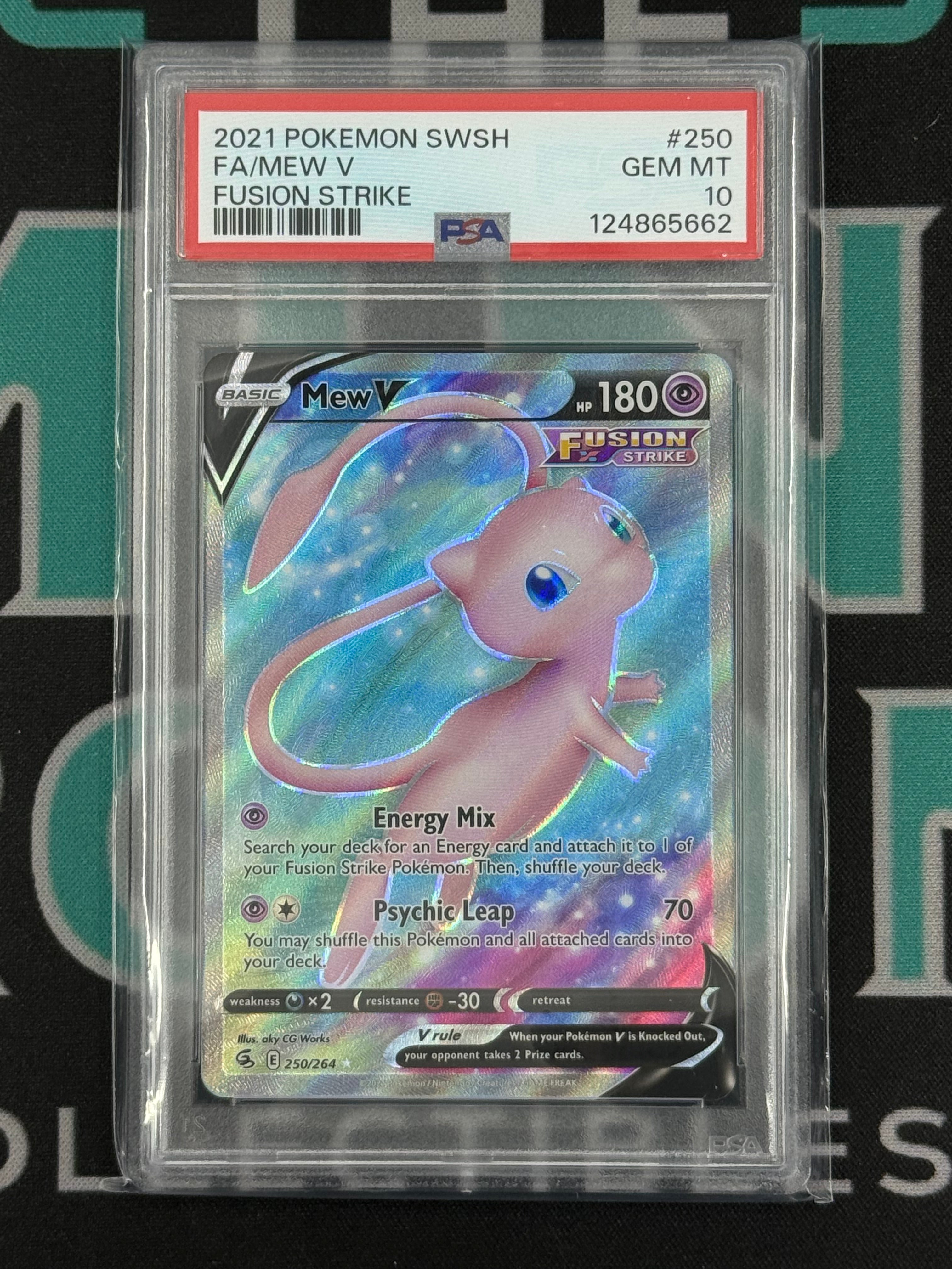 2021 Fusion Strike Mew Full Art PSA 10