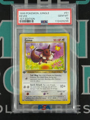 1999 Jungle Eevee 1st Edition PSA 10