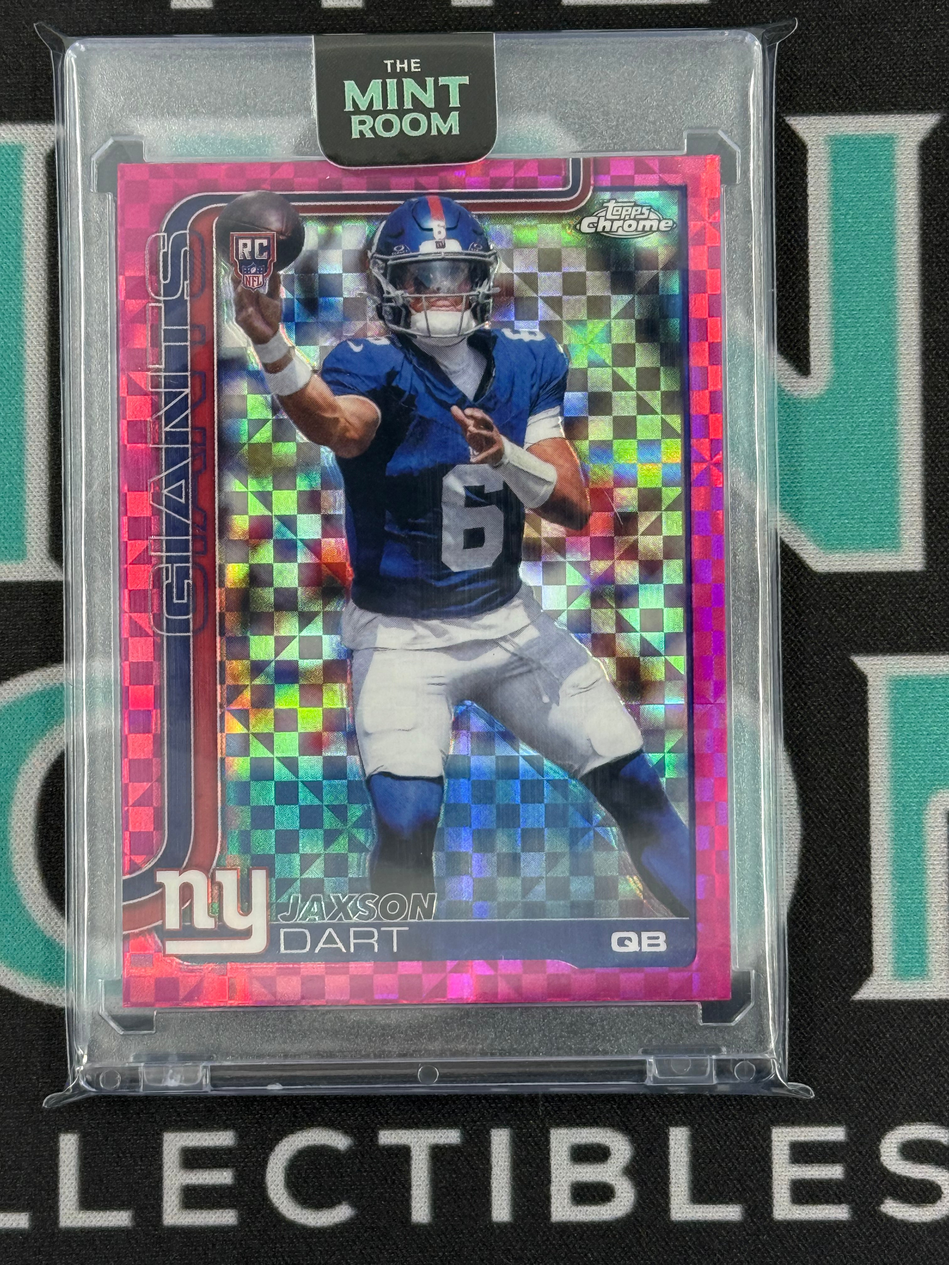 2025 Topps Chrome Jaxon Dart Rookie Pink X-Fractor
