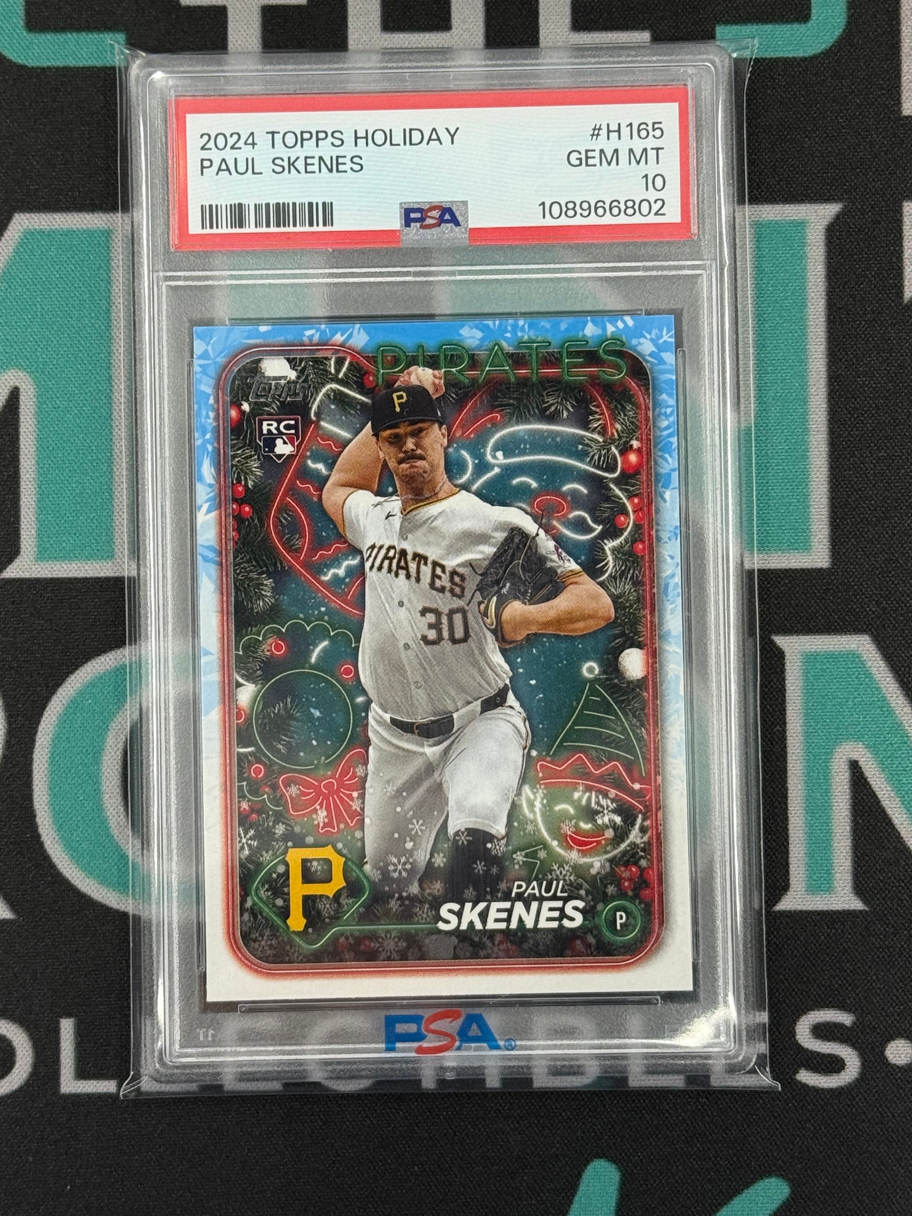 2024 Topps Holiday Paul Skenes PSA 10