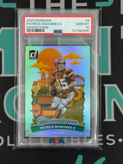 2025 Donruss Patrick Mahomes Downtown PSA 10