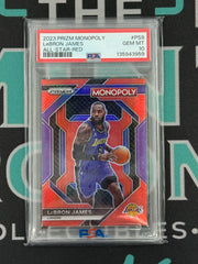 2023 Prizm Monopoly LeBron James All-Star-Red /99 PSA 10