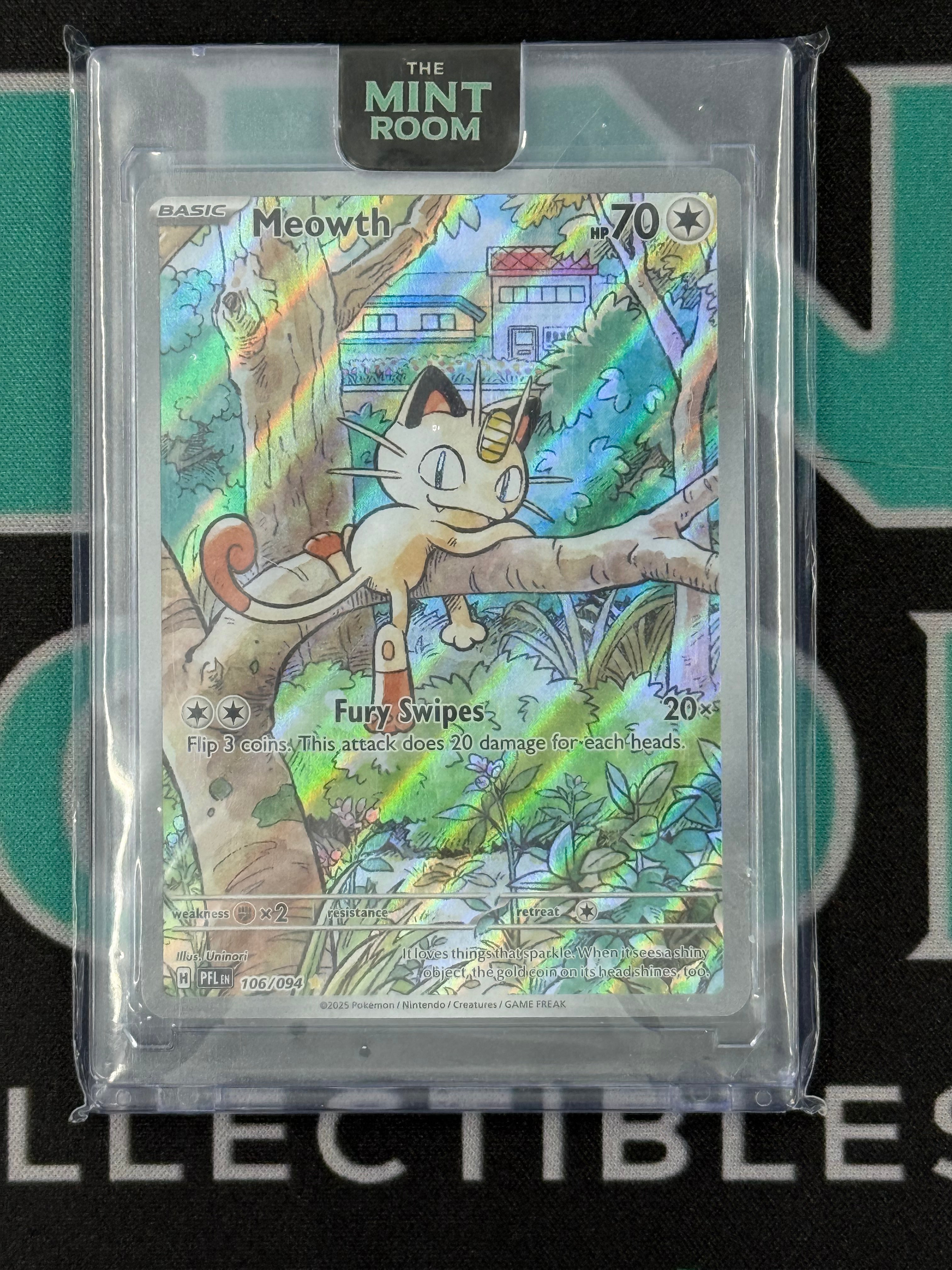 2025 Phantasmal Flames Meowth Illustration Rare