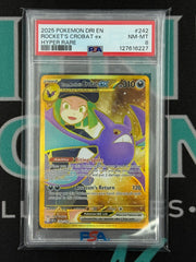 2025 Destined Rivals Rocket's Crobat Hyper Rare PSA 8