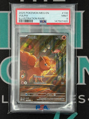 2025 Mega Evolution Vulpix Illustration Rare PSA 9