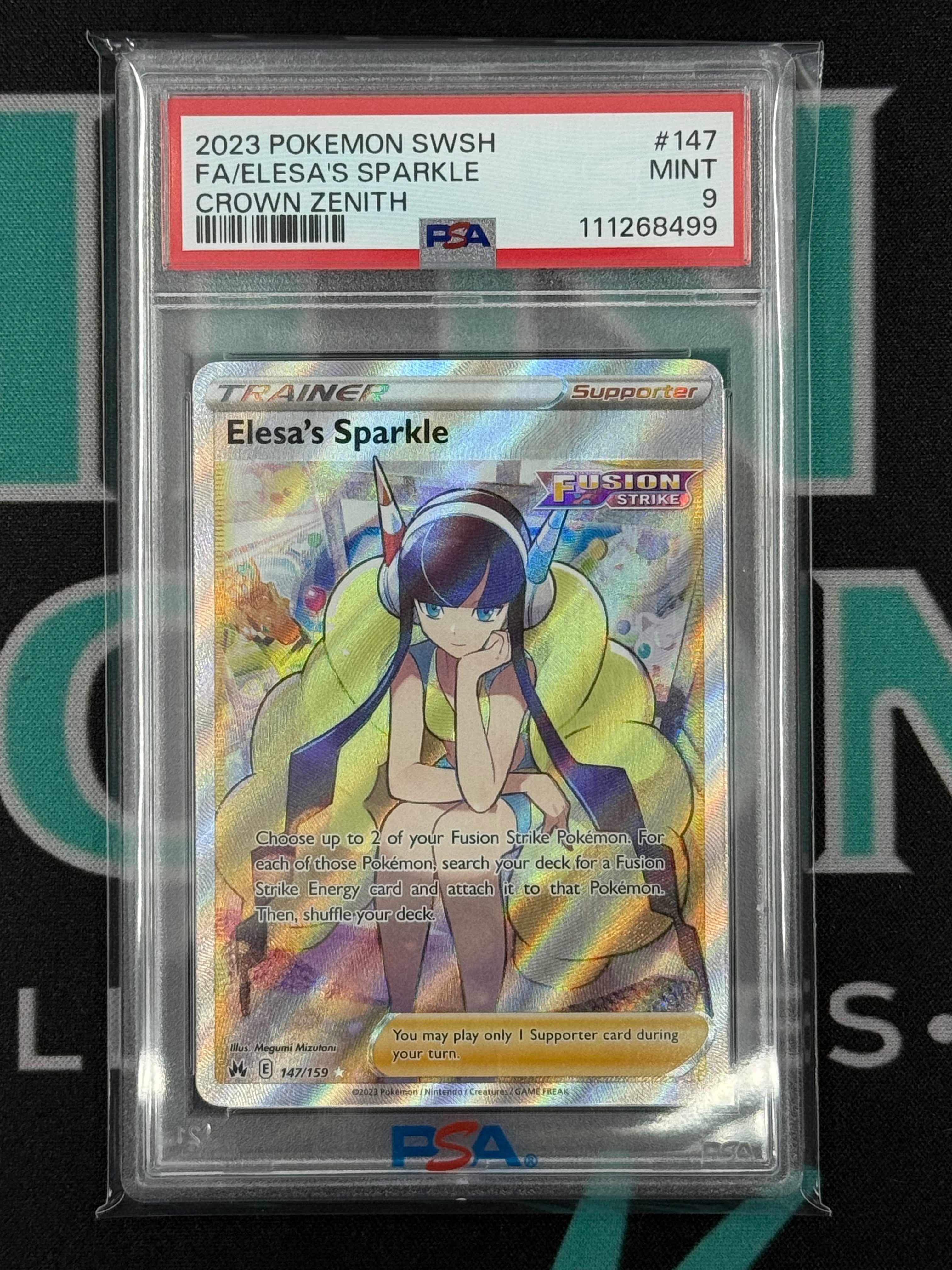 2023 Crown Zenith Elesa's Sparkle Ultra Rare PSA 9