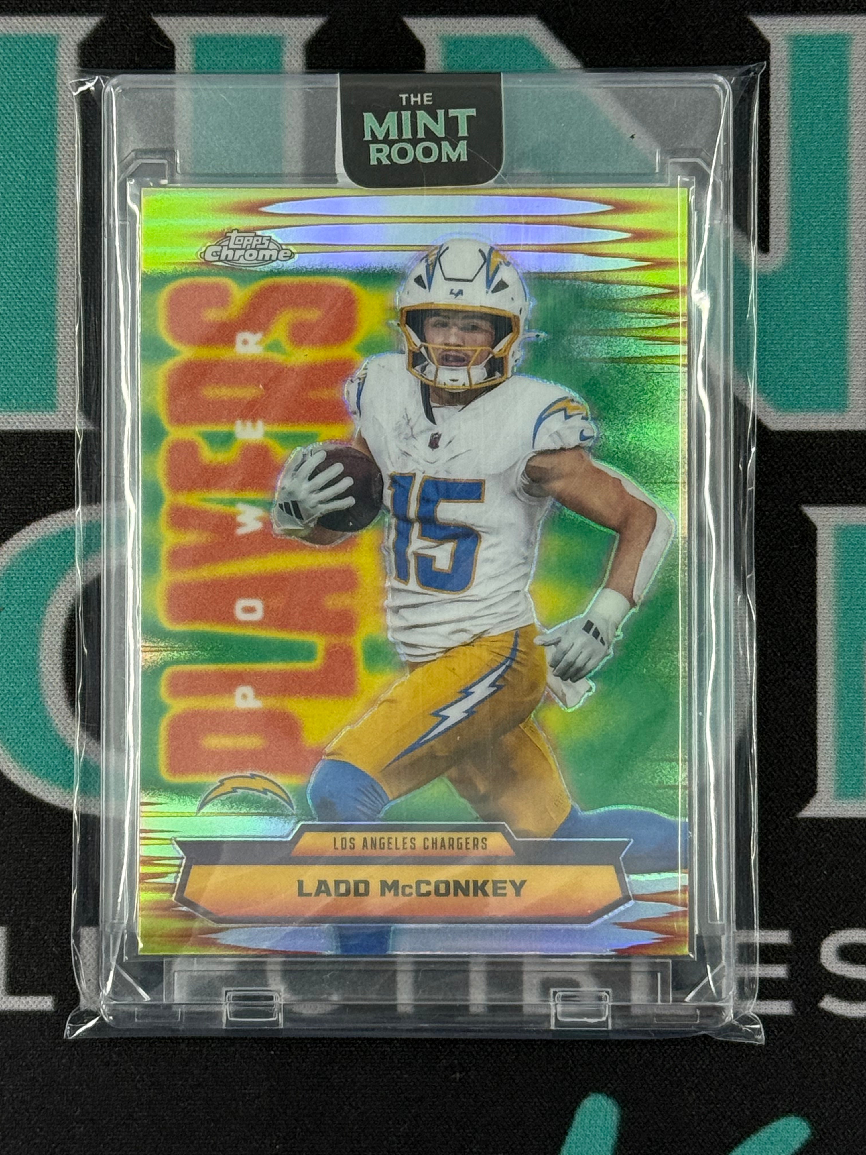 2025 Topps Chrome Ladd McConkey Power Players Refractor