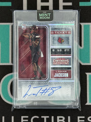 2018 Contenders Lamar Jackson Bowl Ticket Rookie Auto /25