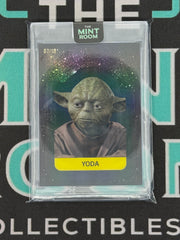 2025 StarWars Meiyo Chrome Sticker Yoda Black /10
