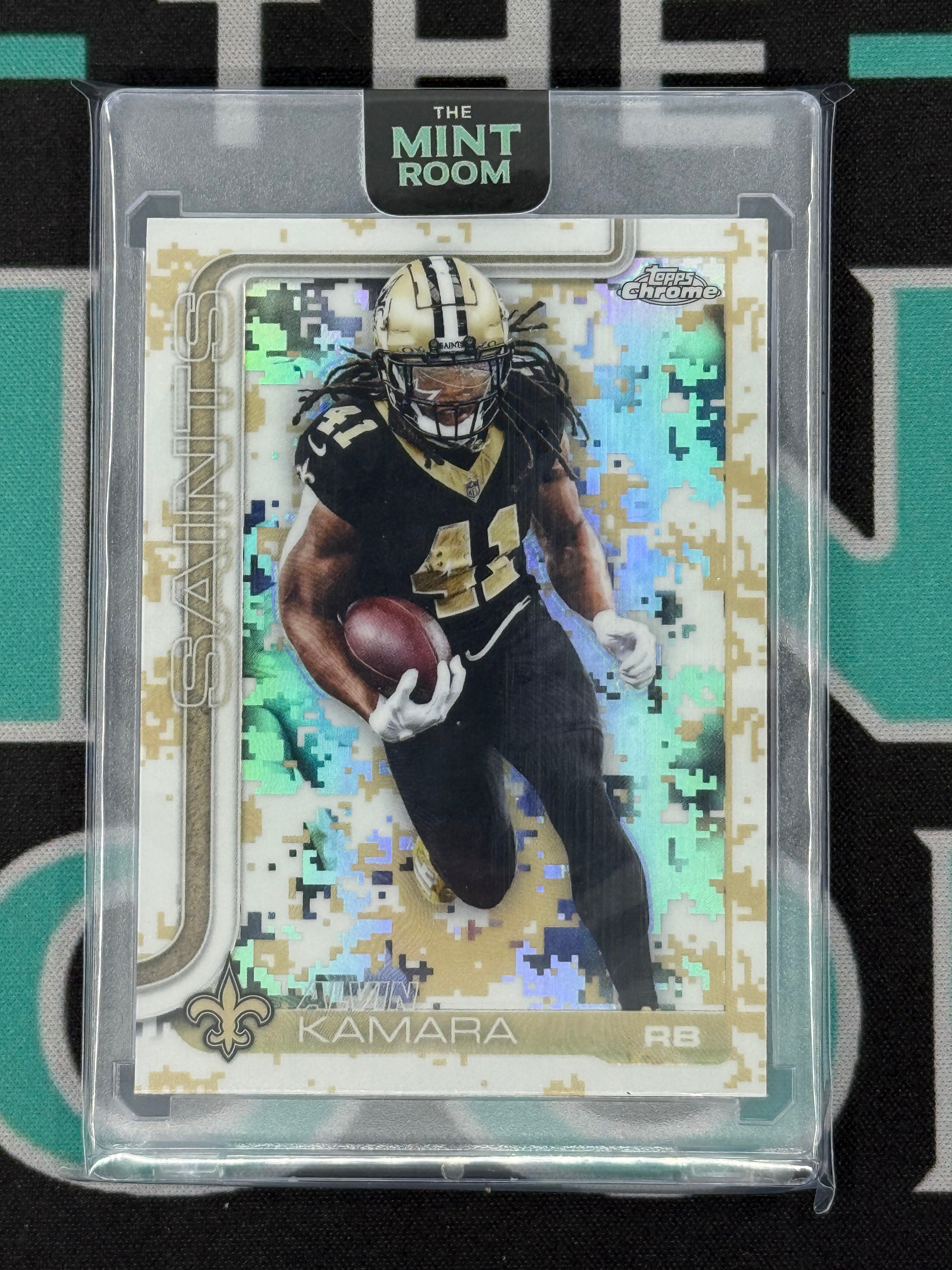 2025 Topps Chrome Alvin Kamara Camo