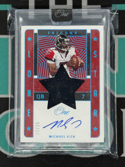 2022 Panini One Michael Vick Lone Star Patch Auto /35