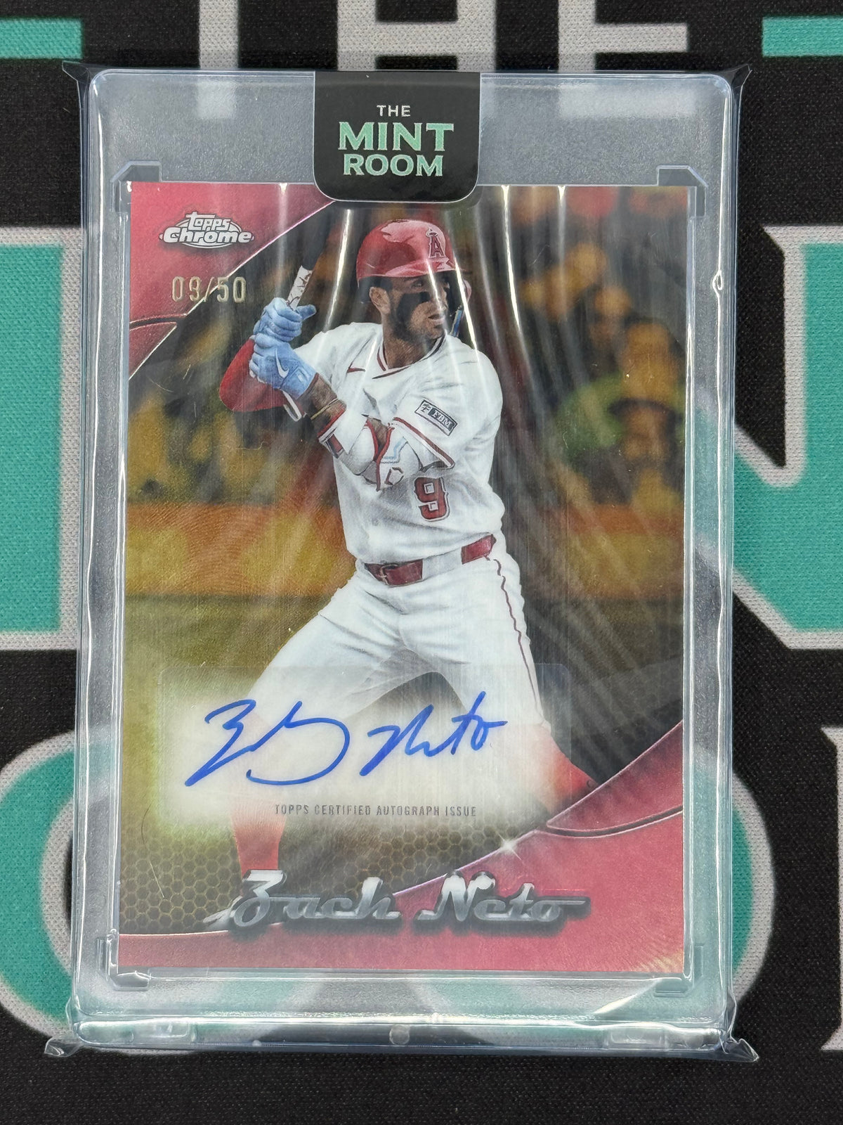 2025 Chrome Update Zach Neto Chromeography Auto Red /50