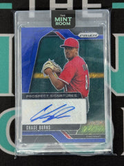 2025 Prizm Chase Burns Prospect Sigantures Blue Shimmer /8