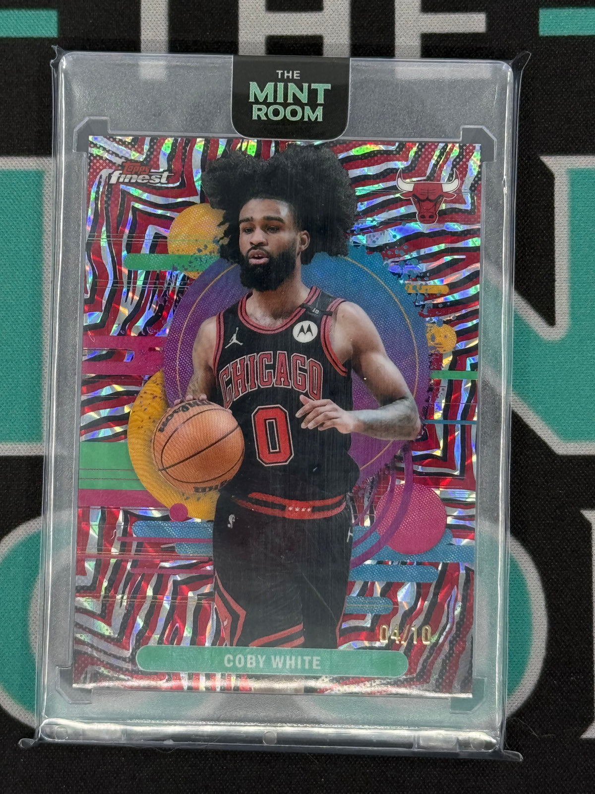 2026 Finest Coby White Black Red Geometric /10